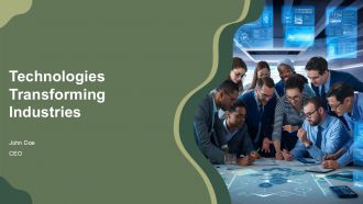 Technologies Transforming Industries PPT Slides AT
