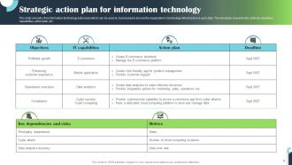 Technology Action Plan Powerpoint Ppt Template Bundles Graphical Colorful