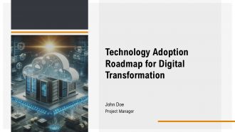 Technology Adoption Roadmap For Digital Transformation PPT Structure AT