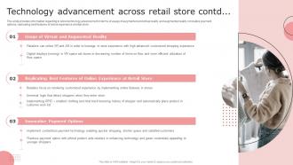Technology Advancement Across Retail Store Contd Retail Store Management Playbook