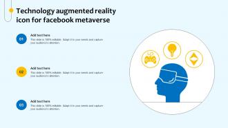 Technology Augmented Reality Icon For Facebook Metaverse