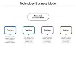 Technology business model ppt powerpoint presentation styles example cpb