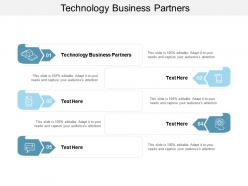 Technology business partners ppt powerpoint presentation gallery files cpb