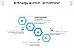 Technology business transformation ppt powerpoint presentation portfolio mockup cpb
