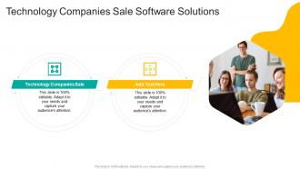 Technology Companies Sale Software Solutions In Powerpoint And Google Slides Cpb
