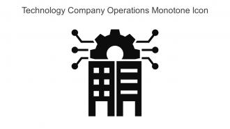 Technology Company Operations Monotone Icon In Powerpoint Pptx Png And Editable Eps Format