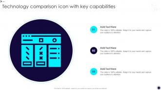 Technology Comparison Icon With Key Capabilities