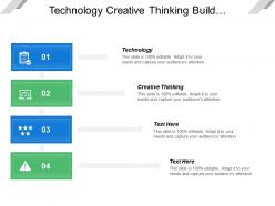 Technology creative thinking build foundation generate income