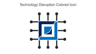Technology Disruption Colored Icon In Powerpoint Pptx Png And Editable Eps Format