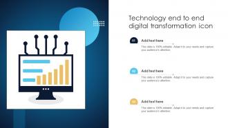 Technology End To End Digital Transformation Icon