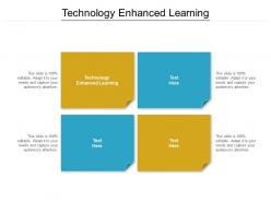 Technology enhanced learning ppt powerpoint presentation pictures template cpb