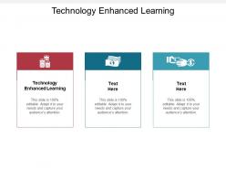 Technology enhanced learning ppt powerpoint presentation slides demonstration cpb