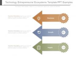 Technology entrepreneurial ecosystems template ppt examples