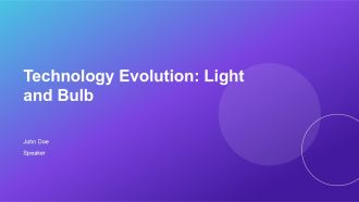 Technology Evolution Light And Bulb PPT Mockup AT