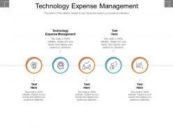 Technology expense management ppt powerpoint presentation inspiration templates cpb
