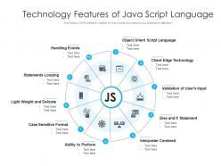 Technology features of java script language