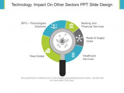 Technology impact on other sectors ppt slide design