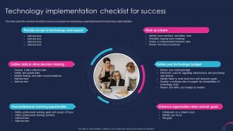 Technology Implementation Checklist For Success Planning Technology Initiatives