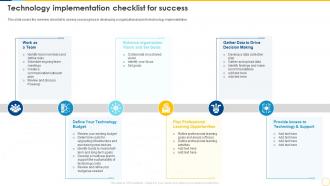 Technology Implementation Checklist For Success Technology Planning And Implementation