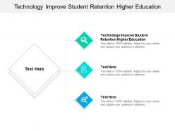 Technology improve student retention higher education ppt powerpoint presentation layouts images cpb