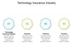 Technology insurance industry ppt powerpoint presentation show cpb