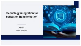 Technology Integration For Education Transformation PPT Slides ST AI
