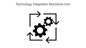 Technology Integration Monotone Icon In Powerpoint Pptx Png And Editable Eps Format
