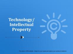 Technology intellectual property powerpoint presentation templates