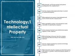 Technology intellectual property ppt slides download