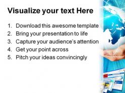 Technology internet powerpoint backgrounds and templates 1210