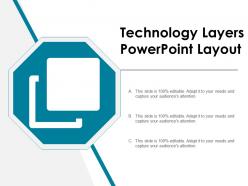 Technology layers powerpoint layout