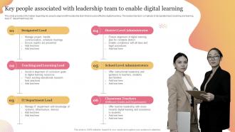 Technology Mediated Education Key People Associated With Leadership Team To Enable Digital Learning
