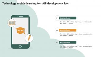 Technology Mobile Learning For Skill Development Icon