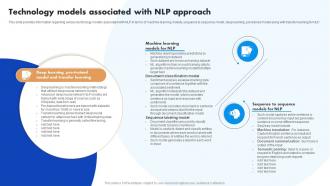 Technology Models Associated With NLP Approach Natural Language Processing NLP For Artificial AI SS