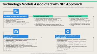 Technology Models Associated With NLP Technologies And Associated With NLP AI SS