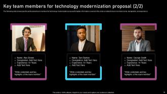 Technology Modernization Proposal Powerpoint Presentation Slides Content Ready Impactful