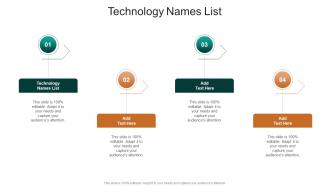 Technology Names List In Powerpoint And Google Slides Cpb