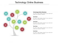 Technology online business ppt powerpoint presentation file brochure cpb