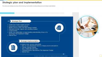 Technology Planning And Implementation Strategic Plan And Implementation