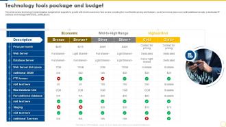 Technology Planning And Implementation Technology Tools Package And Budget