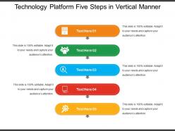 Technology Platform Five Steps In Vertical Manner