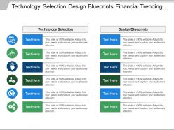 Technology selection design blueprints financial trending technology trends