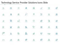 Technology service provider solutions technology service provider solutions icons slide ppt summary