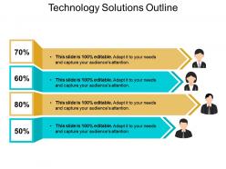 Technology solutions outline presentation visuals