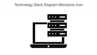 Technology Stack Diagram Monotone Icon In Powerpoint Pptx Png And Editable Eps Format