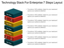 Technology stack for enterprise 7 steps layout