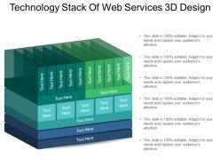 Technology stack of web services 3d design