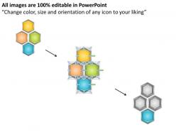 71851816 style cluster hexagonal 4 piece powerpoint presentation diagram infographic slide