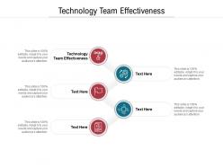 Technology team effectiveness ppt powerpoint presentation ideas design templates cpb