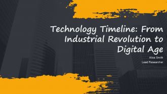 Technology Timeline From Industrial Revolution To Digital Age PPT Outline AT Technology Timeline From Industrial Revolution To Digital Age PPT Outline AT